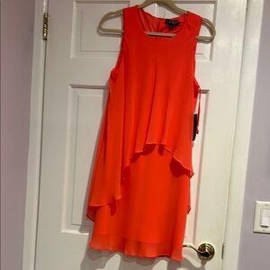 Ralph Lauren Women's Orange Asymmetrical Dress